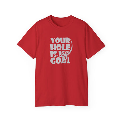 Your Hole Is My Goal Funny Golf Shirts - TeesTopia