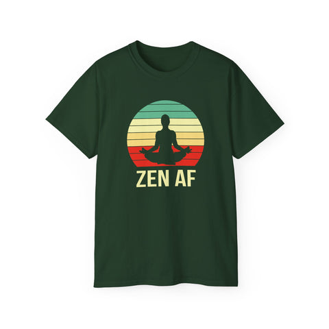 Zen AF Funny Yoga Shirts - TeesTopia