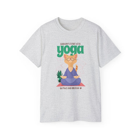 Good Days Start With Yoga, Cat Funny Yoga Shirts